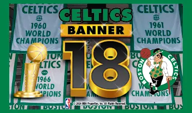 CELTICS BANNER 18 Massachusetts scratch ticket ticket