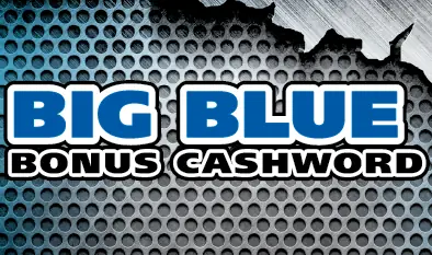 BIG BLUE BONUS CASHWORD 2025 Massachusetts scratch ticket ticket