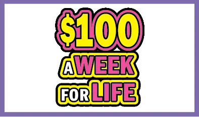 $100 A WEEK FOR LIFE Massachusetts scratch ticket ticket