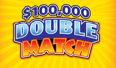 $100,000 DOUBLE MATCH Massachusetts scratch ticket ticket