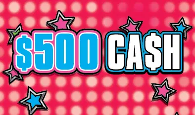 $500 CA$H Massachusetts scratch ticket ticket
