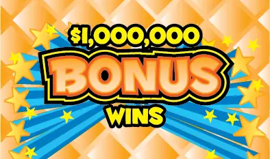 $1,000,000 BONUS WINS Massachusetts scratch ticket ticket