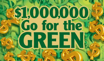 $1,000,000 GO FOR THE GREEN Massachusetts scratch ticket ticket