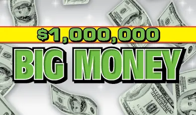 $1,000,000 BIG MONEY Massachusetts scratch ticket ticket