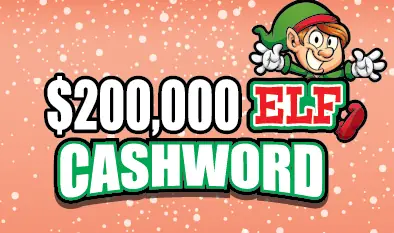 $200,000 ELF CASHWORD Massachusetts scratch ticket ticket