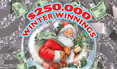 $250,000 WINTER WINNINGS Massachusetts scratch ticket ticket