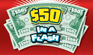 $50 in a Flash Massachusetts scratch ticket ticket