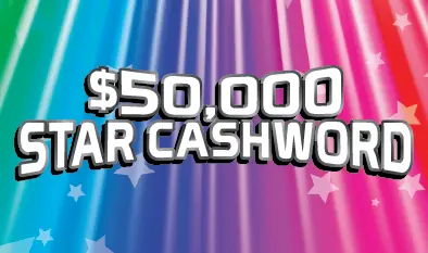 $50,000 Star Cashword Massachusetts scratch ticket ticket
