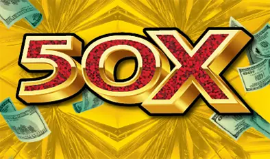 50X Massachusetts scratch ticket ticket