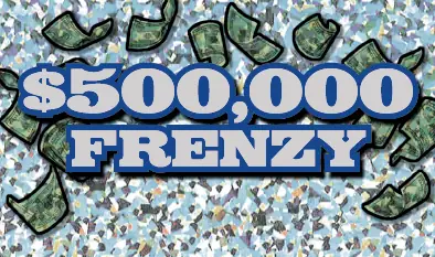$500,000 FRENZY Massachusetts scratch ticket ticket