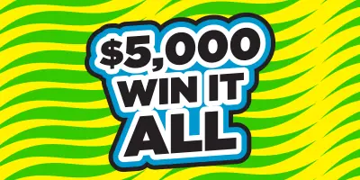 $5,000 WIN IT ALL Massachusetts scratch ticket ticket