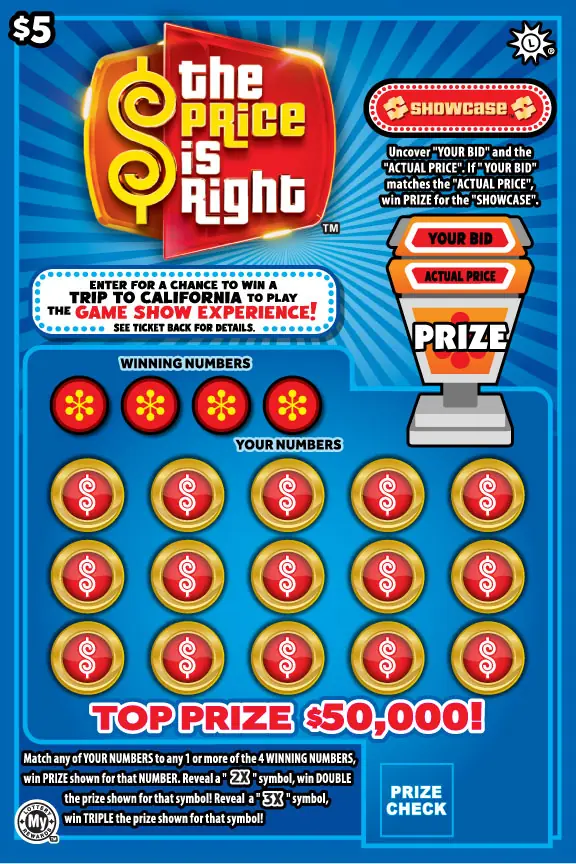 The Price is Right™ Maryland scratch-off ticket