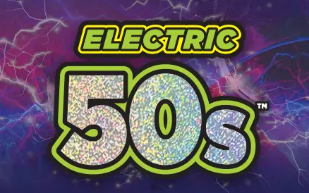 Electric 50s Michigan scratch-off ticket