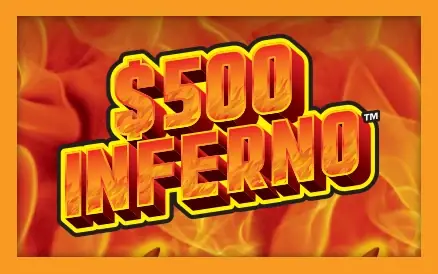 $500 Inferno Michigan scratch-off ticket