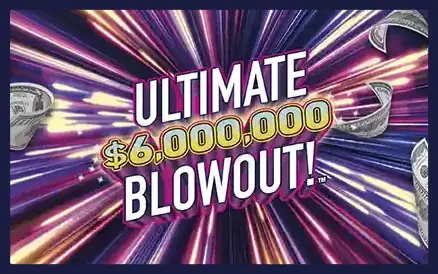 Ultimate $6,000,000 Blowout! Michigan scratch-off ticket