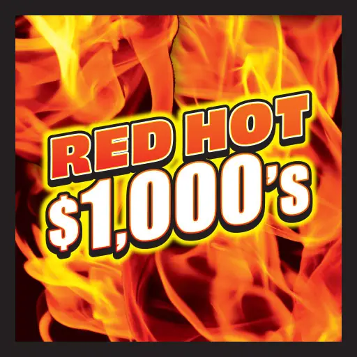 Red Hot $1,000s Minnesota scratch game ticket