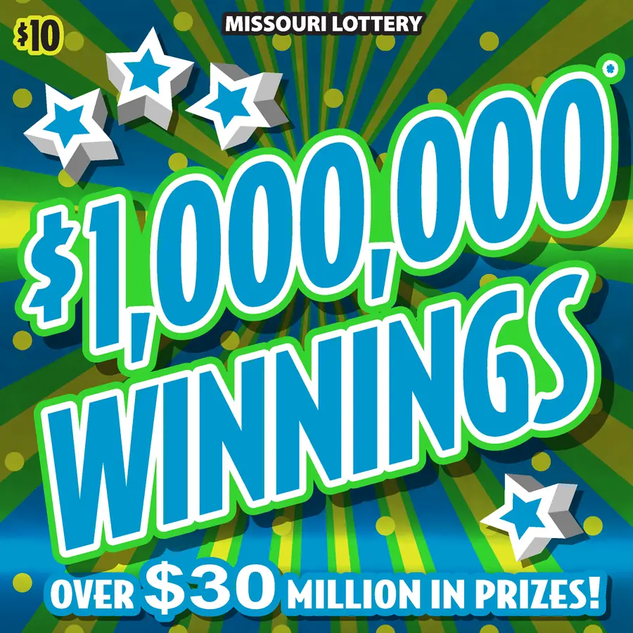 $1,000,000 WINNINGS Missouri scratcher ticket