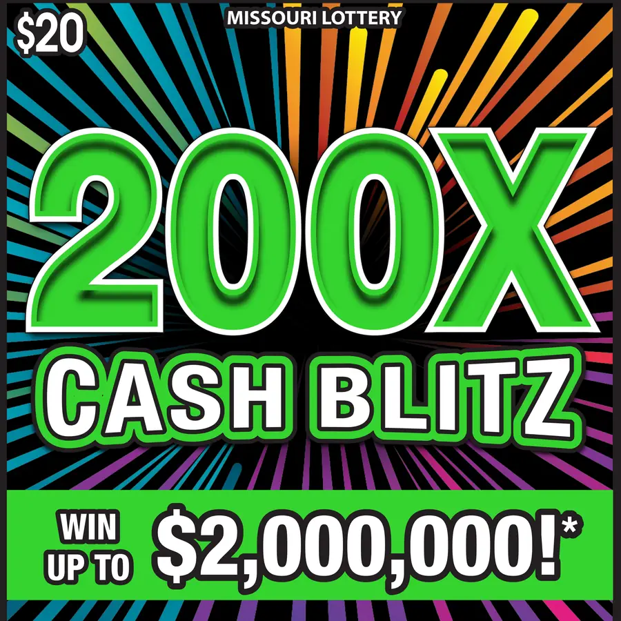 200X CASH BLITZ Missouri scratcher ticket