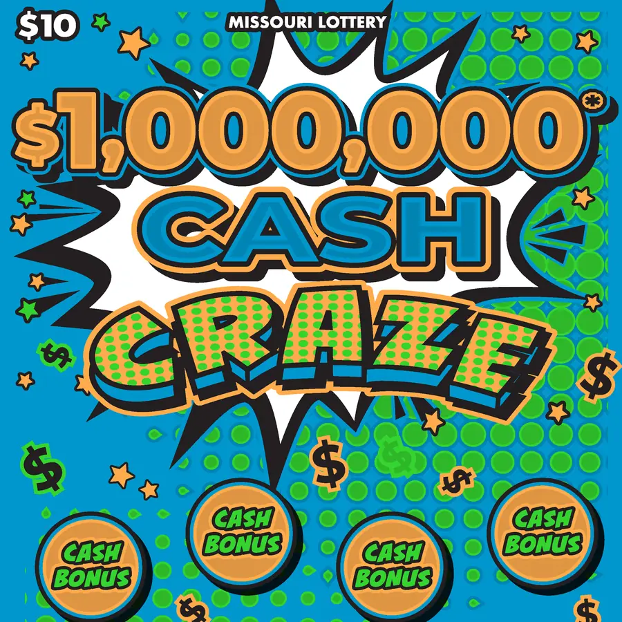 $1,000,000* CASH CRAZE Missouri scratcher ticket