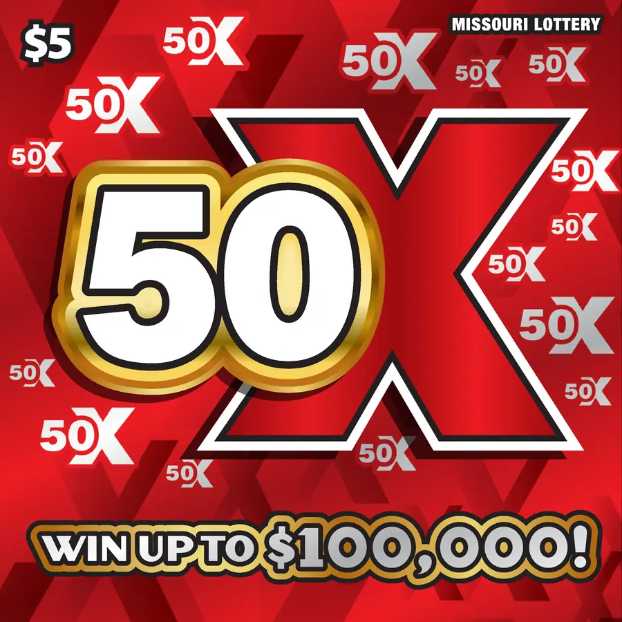 50X Missouri scratcher ticket