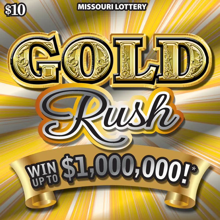 GOLD RUSH Missouri scratcher ticket