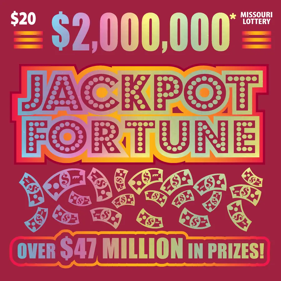 $2,000,000* JACKPOT FORTUNE Missouri scratcher ticket