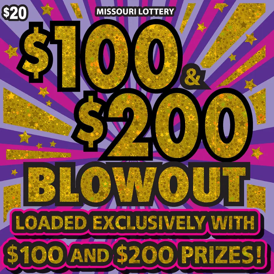 $100 & $200 BLOWOUT Missouri scratcher ticket