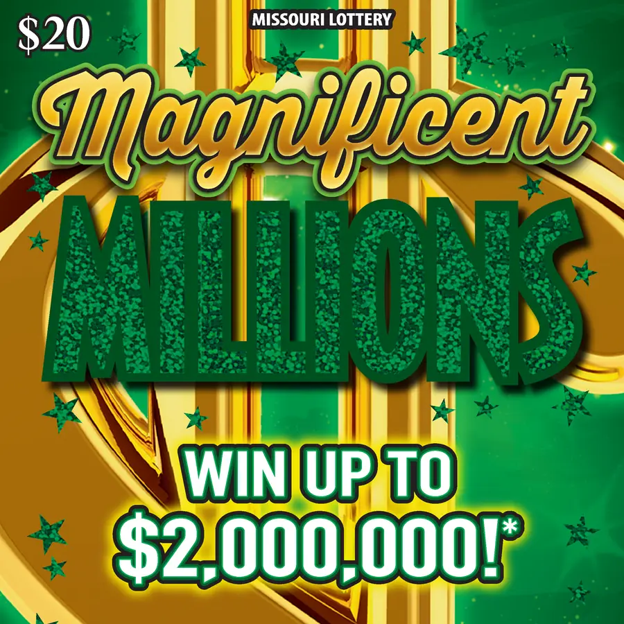 MAGNIFICENT MILLIONS Missouri scratcher ticket