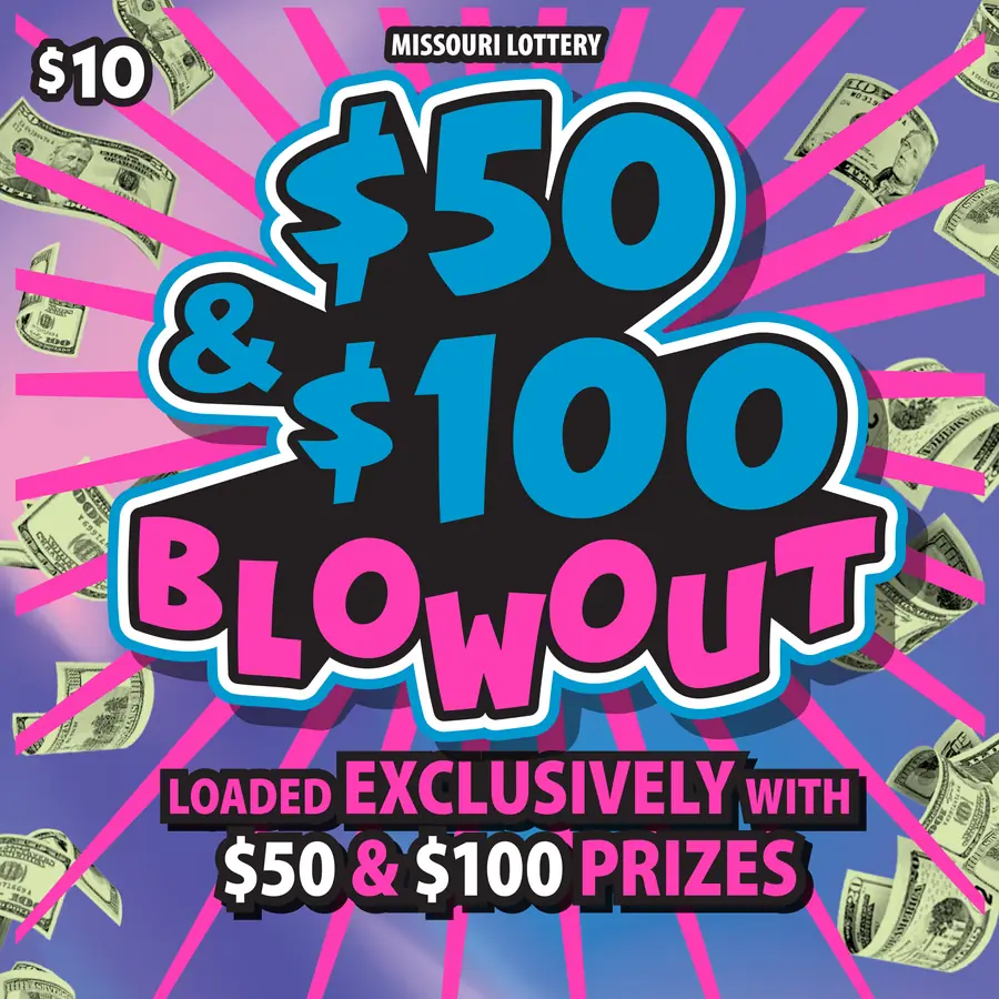 $50 & $100 BLOWOUT Missouri scratcher ticket