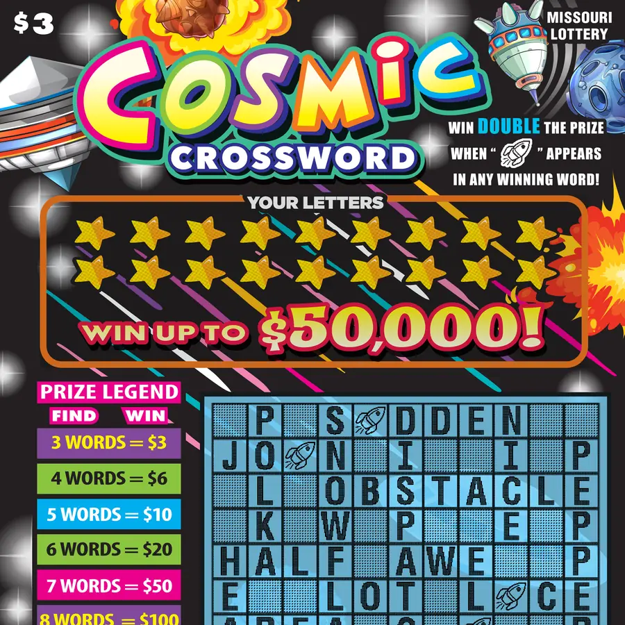 COSMIC CROSSWORD Missouri scratcher ticket