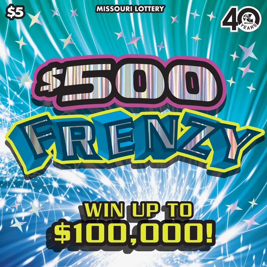 $500 FRENZY Missouri scratcher ticket