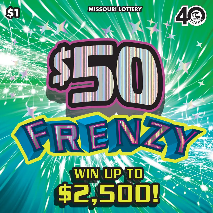 $50 FRENZY Missouri scratcher ticket