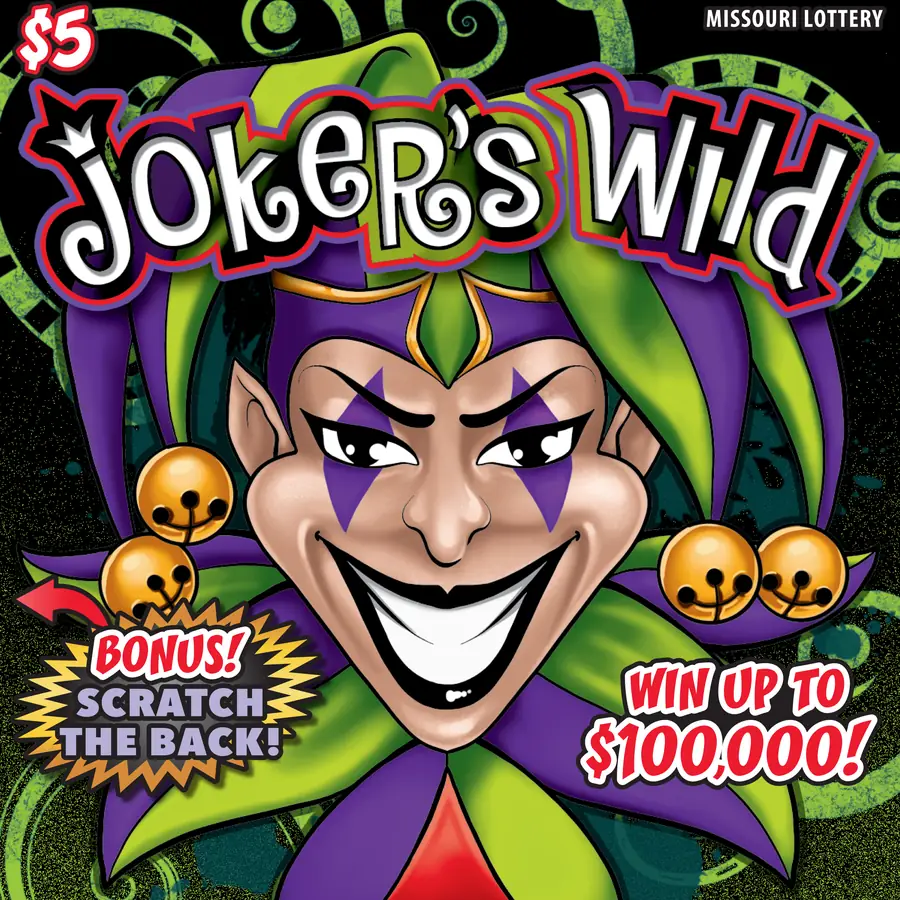 JOKERS WILD Missouri scratcher ticket
