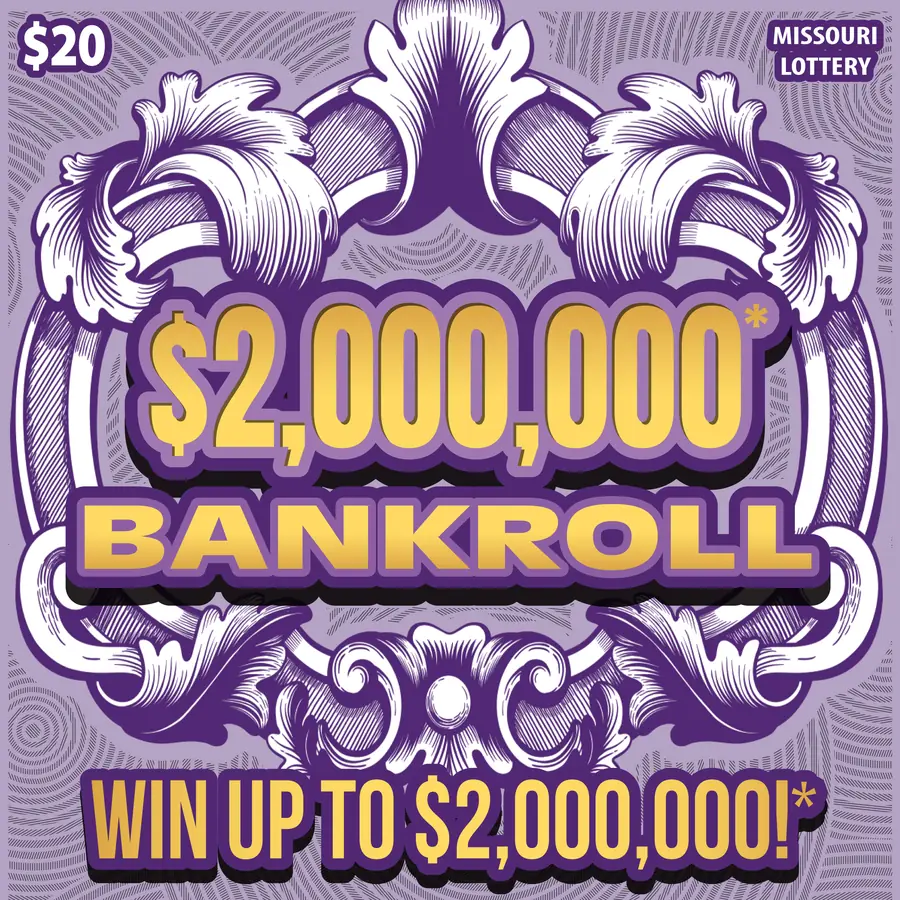 $2,000,000* BANKROLL Missouri scratcher ticket