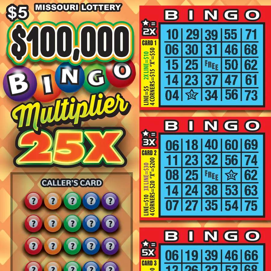 $100,000 BINGO MULTIPLIER 25X Missouri scratcher ticket
