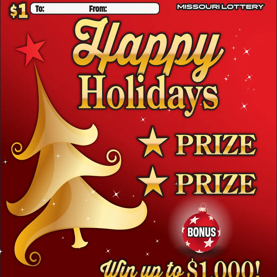 HAPPY HOLIDAYS Missouri scratcher ticket