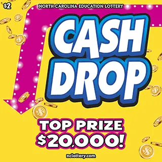 Cash Drop North Carolina scratch-off ticket