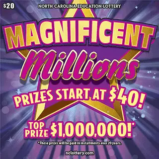 Magnificent Millions North Carolina scratch-off ticket