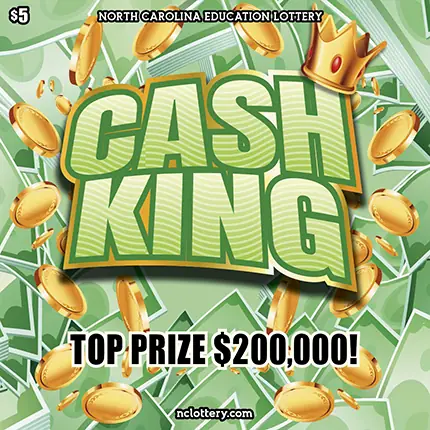 Cash King North Carolina scratch-off ticket