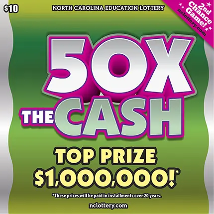 50X The Cash North Carolina scratch-off ticket