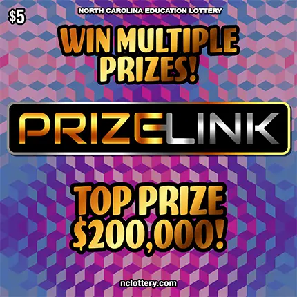 Prize Link Connect North Carolina scratch-off ticket