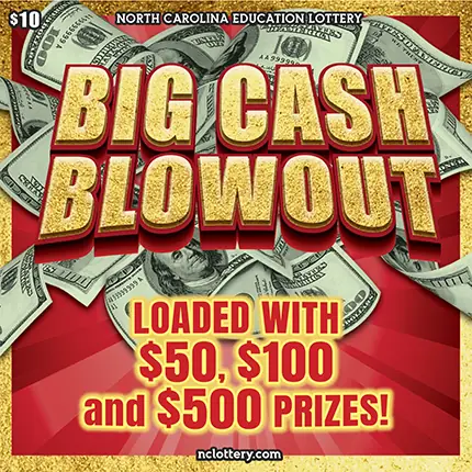 Big Cash Blowout North Carolina scratch-off ticket