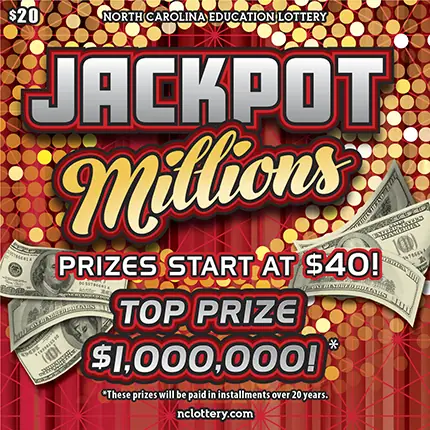 Jackpot Millions North Carolina scratch-off ticket