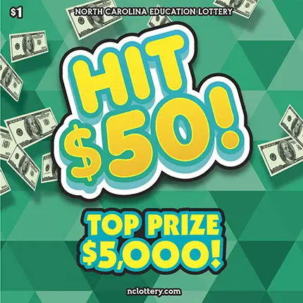 Hit $50! North Carolina scratch-off ticket