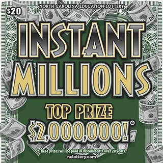 Instant Millions North Carolina scratch-off ticket