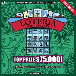 LOTERIA® North Carolina scratch-off ticket