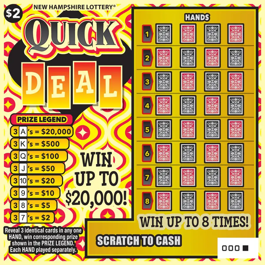 Quick Deal New Hampshire scratch game ticket