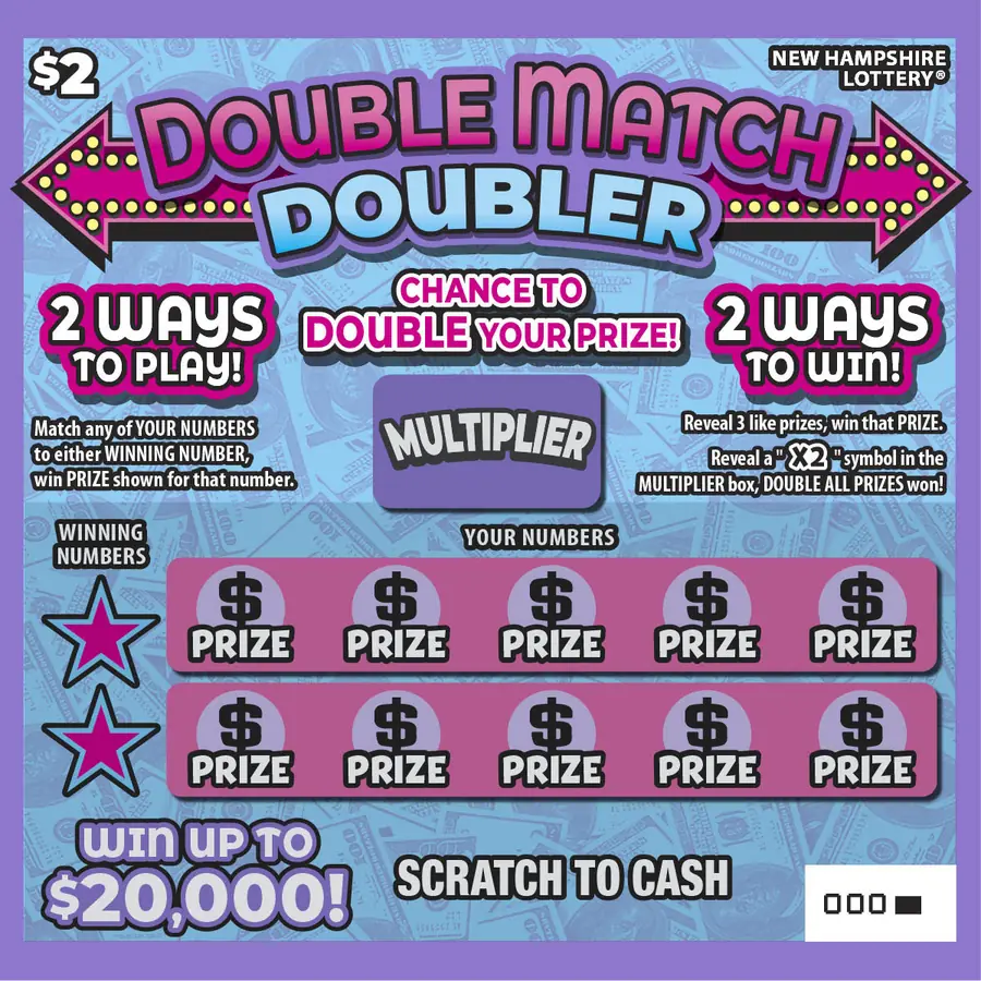 Double Match Doubler New Hampshire scratch game ticket