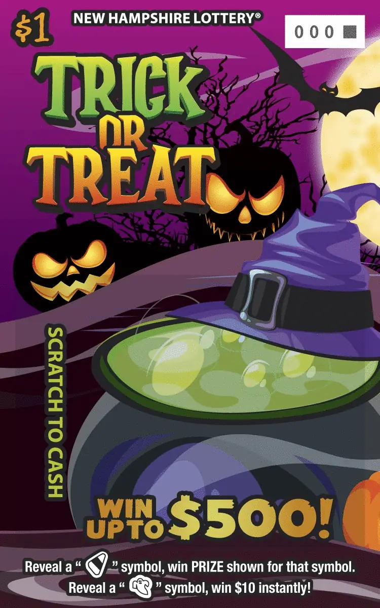 Trick or Treat New Hampshire scratch game ticket