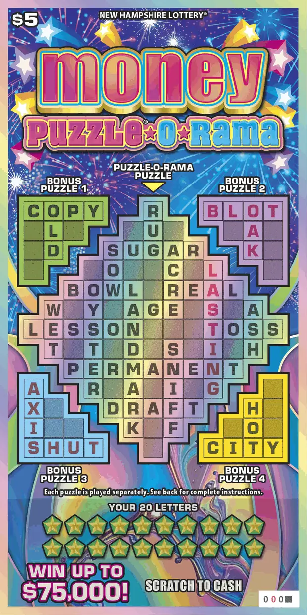 Money Puzzle*O*Rama New Hampshire scratch game ticket
